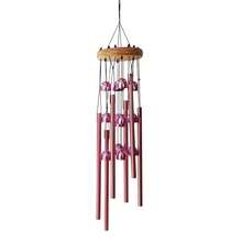 Pink Aluminum Tube Wind Chimes, Home Wind Chime Hanging Decor, Outdoor Yard Wind Chime Decoration, Home Decor Hanging Ornament - Wind Chime - View 2