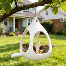 Suspension Type Wild Bird Feeder, Hanging Bird Seed Feeder For Outside Garden Decor, Durable Bird Feeding Station For Backyard Viewing Wild Birds - B - View 6