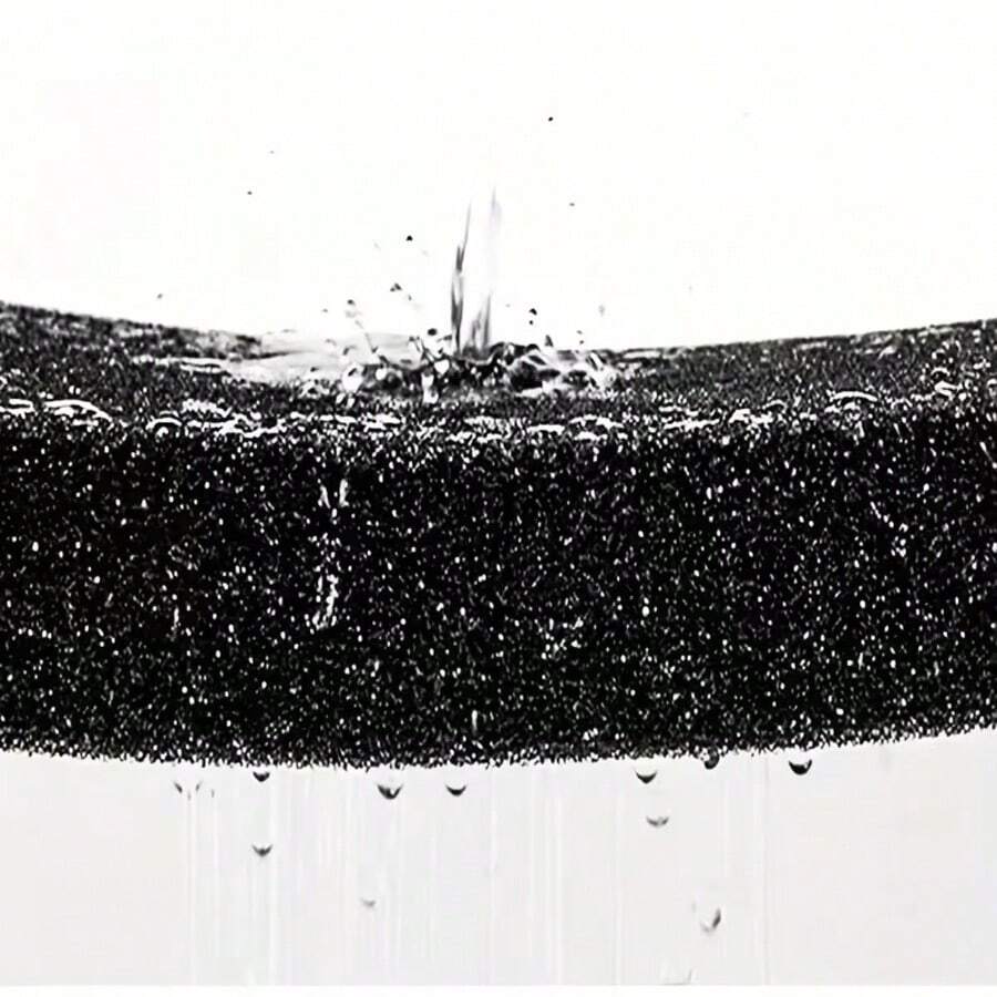 Black Foam Aquarium Filter Sponge, Rectangular, Durable, Non-Electric, Suitable For Fish Tank, Home Use, Clear Water - Filter Media & Consumables - View 1