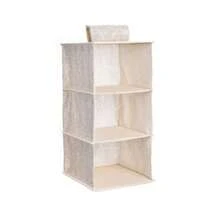 3/4/5-Tier Hanging Closet Organizer, Space-Saving, Foldable Storage. - Grey - View 10