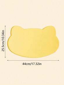 1pc Silicone Pet Food Mat, Dog Cat Bowl Pad, Non-Slip, Waterproof, Raised Edge To Prevent Spills, Easy To Clean In Dishwasher - Multicolor - View 2