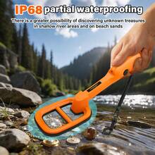 TC-120 Hand Held Metal Finder Metal Detector Pulse Pinpointer Induction Diving Treasure Waterproof Metal Detector - Multicolor - View 3