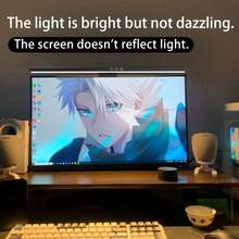 Lampu Monitor Komputer, Lampu Dinding Layar Komputer, Lampu Gantung Komputer Desain Layar Lengkung, Lampu Bar Monitor Komputer, RGB Dapat Diredupkan, Koneksi USB, Cocok untuk Bermain Game, Belajar, Bekerja, Membaca, Lampu Dinding Layar Komputer, Lampu Pelindung Mata untuk Kantor Komputer - Satu-Ukuran - View 4