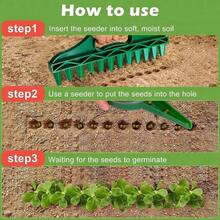 Manual Soil Digging & Planting Tool, Hole Puncher Gardening Tool, Fast Soil Drilling Seed Spacing Tool For Vegetable Planting And Cutting - Upgraded Version - View 9