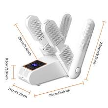 Hailicare PTC陶瓷恆溫烘鞋機 8段定時 2段風速 LED觸控螢幕 可折疊可調節 家用烘乾護理 聖誕禮物(不含香氛墊) - 白色 - 查看 9