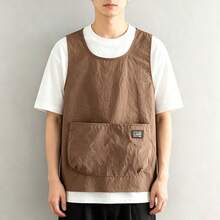 Breathable Sleeveless Apron, Cool And Comfortable, Suitable For Long-Term Wear In Summer. Features Quick-On/Off Design, Large Pockets For Convenient Storage, Suitable For Kitchen Cooking, Art Studio Activities And Daily General Use, Simple And Versatile. - Multicolor - View 15