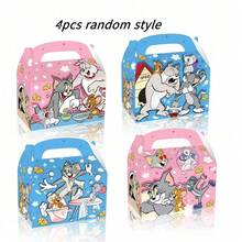 Warner Bros 12pcs/4pcs Tom And Jerry Cartoon Party Boxes, Cartoon Theme Candy Boxes, Classic Cartoon Party Gifts, Collectible Toy Gift Boxes, Birthday Party Candy Bag Fillers, Holiday Surprise Gifts.Halloween & Christmas Gifts.(Random Style) - Multicolor - View 13