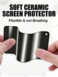 4pcs Ceramic Matte Anti-Peeping Screen Protector, Compatible With IPhone Ultra/18 Pro Max/18 Pro/18/17 Pro Max/17 Pro/17 Air/17/16 Pro Max/16 Pro/16 Plus/16/15 Pro Max/15/14/13/12 And Other Models, Smooth Touch Without Lag, Matte Texture For More Silky Operation, Precise Cutout Design For Easy Application And No Interference With Protective Case, Significant Anti-Peeping Effect, Water-Resistant, Fingerprint-Resistant, Sweat-Resistant, Clean And Fresh, Phone Accessories - Black - View 2