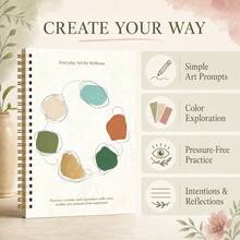 Creative Routine Workbook And Mindful Art Prompt Journal - Explore Artistic Choices With Observation, Color Mixing, Creative Challenges, And Personal Notes - For Curious Beginners And Hobby Artists - A5 - View 4