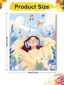 Relaxing Pattern Oil Painting By Numbers, DIY Canvas Art For Adult Beginners, Wall Art Decoration Holiday Gifts, Includes Oil Painting Tools. - Sets - View 9