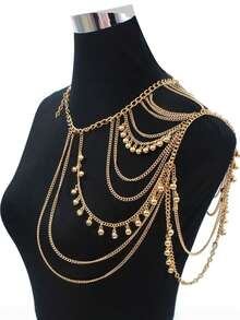Fashionable Multi-Layer Sexy Tassel Shoulder Chain Body Chain Cross-Border Personalized Clothing Accessories - Multicolor - View 6