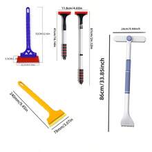 Car Ice And Snow Scraper - Car Accessories - Christmas - Christmas Gift - Car - Winter Windshield And Window Snow Scraper - Water Scraper - Multi-Color - Suitable For Sedans, Trucks, SUVs, RVs And Other Vehicles - Random Styles - View 7