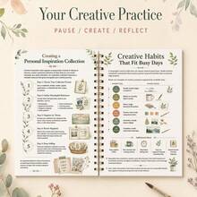 Creative Routine Workbook And Mindful Art Prompt Journal - Explore Artistic Choices With Observation, Color Mixing, Creative Challenges, And Personal Notes - For Curious Beginners And Hobby Artists - A5 - View 3