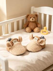 Unisex Infant Warm Boots, Soft Winter Boots For Infants, Newborn Socks, Anti-Slip Walking Shoes - Apricot - View 6