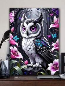 Owl Tree Diamond Painting Kits For Beginners DIY 5D Full Round Drill Diamond Art Dots Crafts For Home Wall Decor Gifts - round diamond - View 2