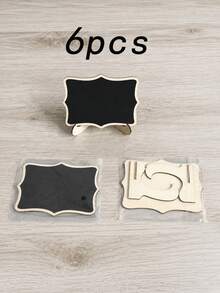 10/5pcs Mini Cloud Shaped Chalkboard Signs With Wooden Stand, Reusable Blank Message Label Tags, Erasable Tabletop Place Cards For Bakery Dessert Display, Buffet, Party, Wedding, Food Price Marking Decoration - Multiple Styles - View 14