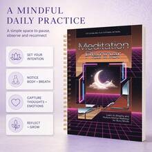 Daily Meditation Log For Anxiety And Overwhelm Relief - Restore Inner Harmony And Clear Mental Clutter - Designed For Daily Self-Reflection And Gratitude - Self-Care Reflection Log - A5 - View 4