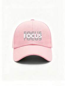 1/3件中性印花「FOCUS」棒球帽，可調節遮陽帽，透氣卡車帽，適合運動/日常/街頭風/旅行/夏季 - 彩色 - 查看 14