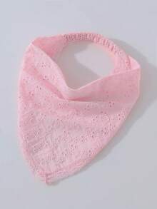 1件原創花卉刺繡捲邊女款髮箍頭巾，適合日常與度假使用 - 粉色 - 查看 2