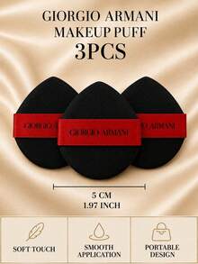 Giorgio Armani Armani Powder Puff, 5cm, 1PC/3PCS/5PCS Options, Soft And Seamless Application, Suitable For Cushion Foundation And Makeup Use - Powder Puff - View 10