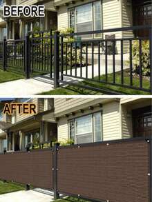 1pc Balcony Net Privacy Screen Balcony Sunshade Sunscreen Net, Garden Yard Plant Flower Sunshade Net - Multiple Styles - View 3