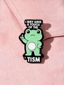 1pc Cute Funny Frog Brooch, Delicate Texture And Solid Craftsmanship, Small And Exquisite, Not Obtrusive, Suitable For Backpacks, Coats, Hats, Adds Flair To Plain Outfits, A Surprise Gift For Friends - Multicolor - View 6