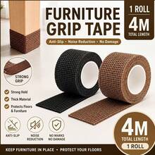 Furniture Table & Chair Leg Pads, Self-Adhesive Silent Anti-Slip Table Leg Protection Tape, Scratch-Resistant Elastic Leg Wraps For Wooden Floors, Thickened Wear-Resistant Silent Protection Covers For Table & Stool Legs, Furniture Anti-Slip Silent Pads, Thickened Self-Adhesive Anti-Slip Tape 4m X 3 Rolls, Table & Chair Leg Anti-Slip Floor Protection - Multicolor - View 3