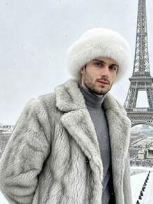 1pc Men's Thick Fluffy Furry Winter Bucket Hat,Warm Ear Protection,Plush Snow Hat For Outdoor Travel Streetwear,Cold‑Weather For Daily Casual Party ﻿ - Multicolor - View 4