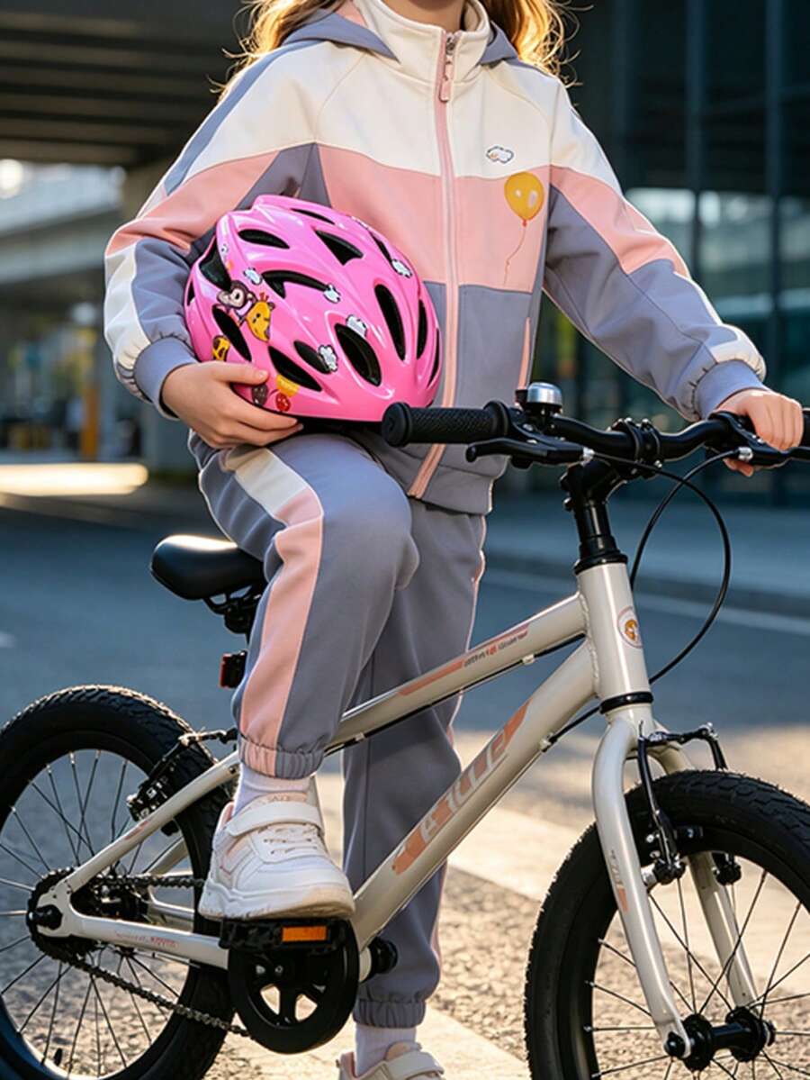 1 Piece Protective Sports Helmet With Adorable Deer Print Pattern, Lightweight & Durable Shell, Custom Adjustable Circumference, Removable Detachable Inner Lining, Gift For Outdoor Cycling, Skateboarding And Roller Skating Sports