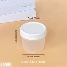 2/10/12-Pack(Jars+Lids)Multi Capacity Lunch Bowl Containers With Lids-Storage Jars For Yogurt,Overnight Oats,Meal Prep-Microwave And Dishwasher,Meal Prep Containers,Oatmeal Yogurt Breakfast Cups,Lunch Boxes,Large Capacity Portable Plastic Stor - Clear - View 21