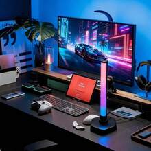 1/2pcs Stepless Dimming RGB Light Bar, USB LED Ambient Lamp With In-Line Control, Adjustable Clip & Stand For Bedside, Shelf, And TV Gaming Setup, Applicable To Game Scene Lighting, Creating A Game Room Atmosphere - USB - View 10