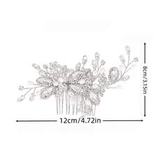 1pc Shiny Elegant Iron Hair Comb Bridal Wedding Hair Accessory For All Seasons - Color - View 10