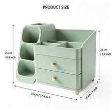 Cosmetic Storage Box For Home Vanity, Large Capacity Lipstick And Skincare Multi-Function Compartment Organizer - View 4