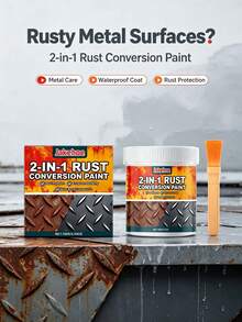 jakehoe 2-In-1 Rust Remover And Metal Primer, Water-Based Formula, Cleans Metal Surfaces, Waterproof, Rust-Proof, Corrosion-Resistant Protective Coating - A - View 2