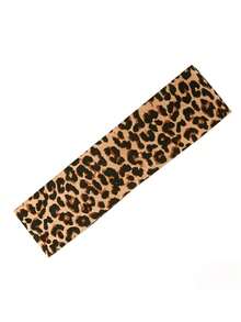 1pc Leopard Print Women's Headband,Y2K Elastic Non-Slip Wide Headband,Fashion Leopard Headscarf Bohemian Style Hair Accessory,Suitable For Daily Wear - Multicolor - View 4