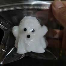 1pc Halloween Ghost Squishy Toy, Soft Rubber Slow Rebound, Ghost Character Shape, Stress Relief Toy - Multicolor - View 5