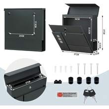 Buzones de pared - Carbón - Ver 4