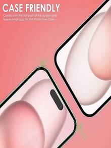 2 Packs 9H+ Hardness Tempered Glass Screen Protector | Scratch & Shatter Resistant Full Coverage Case Friendly | Compatible With IPhone 18 Pro/18 Pro Max/17/17 Pro/17 Pro Max/16 Pro Max/16/16 Plus/15 Pro Max/15/15 Pro/14 Pro Max/14/13/12/11 Pro Max | Holiday Phone Accessory Gift - Clear - View 4