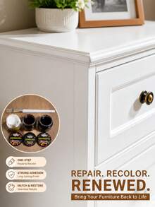 Wooden Furniture Repair Dye, One-Step Scratch Refurbishment & Recolor Paste, Suitable For Wooden Tables, Chairs, Cabinets. 30g - C - View 7
