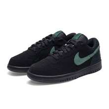 Nike Big Lux Comfortable Soft Breathable Durable Lightweight Retro Low-Top Sneakers Men's - Black and Green - View 5
