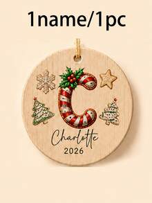 Custom Large Christmas Initial Hanging Decor, Holiday Cookie Letter Wall Hanging Decoration, Personalized Name Tree Pendant, Suitable For Holiday Home Decor, Custom 2026 Gift For Family And Friends, Customizable A-Z Christmas Decoration, Room Decor, Commemorative Gift, Family Gift - Style C - View 13