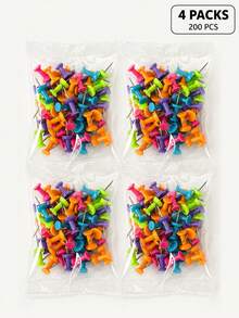 400Pcs Multicolor Plastic Push Pins, Easy-Grip Thumb Tacks For Bulletin Boards, Corkboards, Photo Walls, Travel Maps, Notes And Calendars, Office Desk Accessories, Classroom And Back-To-School Stationery - Multicolor - View 11