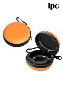 Portable Ashtray With Lid, Mini Leak-Proof Travel Design, Windproof & Smokeless, Suitable For Outdoor, Car, Home, Office, Patio, Camping, Hiking, Hotel And Desktop, Easy To Carry, Reusable - Multi-color - View 10