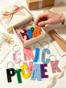 Personalized Travel Luggage Tag, Customized Backpack Name Keychain, School & Travel Identification Tag, Personalized Name Plate - Multicolor - View 5