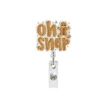 1PC Christmas Retractable Acrylic Badge Reel, Knitted Style ID Card Holder, Anti-Loss Badge Clip For Nurses - Multicolor - View 8