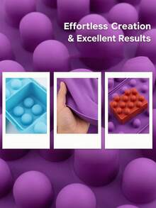 4-Cavity Square Massage Soap Silicone Mold With Raised Texture, Flexible Easy Release DIY Mold For Handmade Bath Bars, Shampoo Bars, Aromatherapy Soap And Creative Home Craft Projects - Multiple Styles - View 6