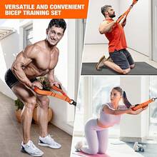 1 Set Resistance Bands Home Gym Workout Equipment, Resistance Bands With Handles, Door Anchor Training Bands Suitable For Indoor Fitness Use - A - View 4