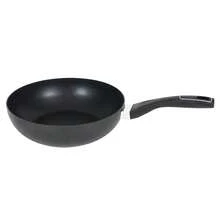 28 Cm Aluminum Wok With Ergonomic Handle For Kitchen, Chinese-Style Deep Frying Pan For Stir-Frying And Simmering, Sturdy And Durable Cookware - View 9