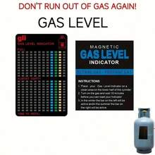 1 PC Propane Butane LPG Fuel Gas Tank Level Indicator Magnetic Gauge Bottle Temperature Measuring Stick Test Card - A - View 4