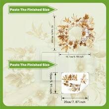 1pc Luxury Gold Floral Outlet Frame Sticker, Self-Adhesive Wall Decal For Home Switch Corner Decoration - Multicolor - View 3